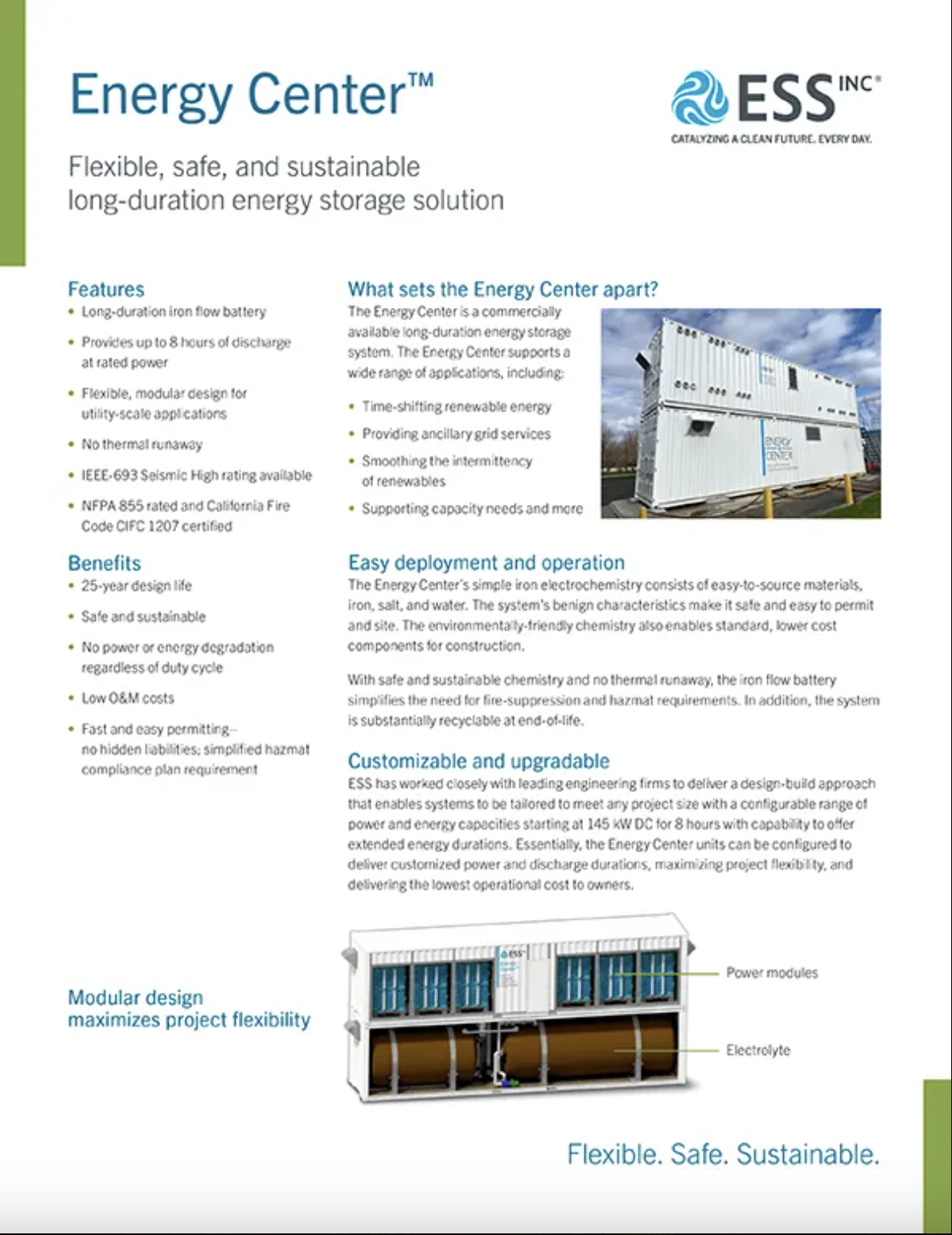 Energy Center Datasheet